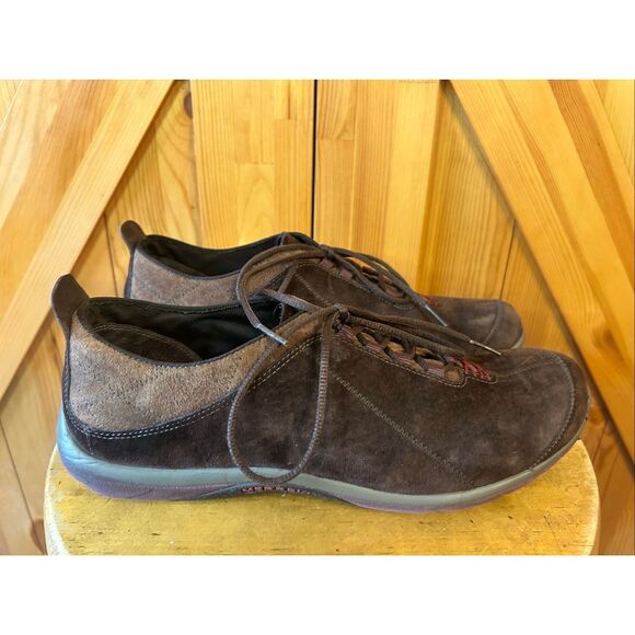 Merrell Ellipse Brown Coffee Bean Suede Shoe Size 11 - Picture 1 of 8